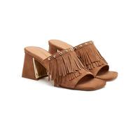 GIOSEPPO DIXFIELD Leather Heel Mules, Leather, 8.5 UK