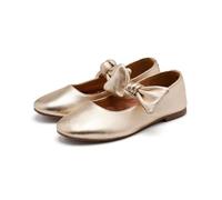 GIOSEPPO Errol Girls Mary Jane Flat Shoes, Platinum, 3 UK