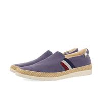 GIOSEPPO Espadrilles Beige Color with Colored Elastics and Recycled Cotton for Men WIMER, navy, 8 UK