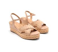 GIOSEPPO GILSUM, Espadrilles Wedge Sandals Women, Nude, 37 EU, nude, 5 UK