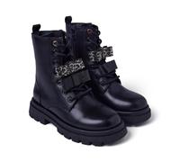 GIOSEPPO Girl's Agassiz Oxford Boot, Black/White, 13 UK Child