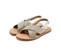 GIOSEPPO Girl's Alna Flat Sandal, Metallic Silver, 6 UK