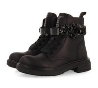 GIOSEPPO Girl's itter Oxford Boot, Black/White, 9.5 UK Child