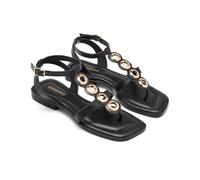 GIOSEPPO GREEK LEATHER OLLADOS Epping Sandals, Black/White, 7 UK
