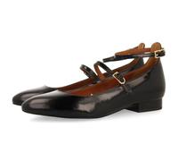 GIOSEPPO KALSEN Patent Leather Effect Ballerinas, Black/White, 4 UK