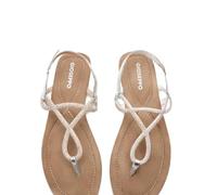 GIOSEPPO KINGFIELD, Women's Flat Sandals, Silver, 36 EU, metallic silver, 4 UK