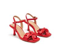 GIOSEPPO Leather Bow Sandals, red, 4 UK