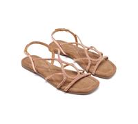 GIOSEPPO Leather Sandals PEDRERÍA GILMANTON, Rose Gold, 8.5 UK