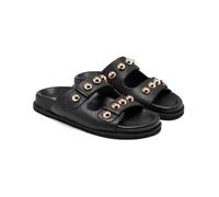 GIOSEPPO Leather Sandals TACHAS WRENTHAM, Black/White, 5 UK