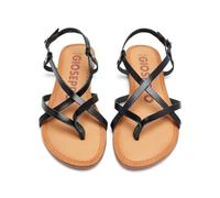 GIOSEPPO lelex Women's Roman Style White Sandals, Black/White, 5 UK