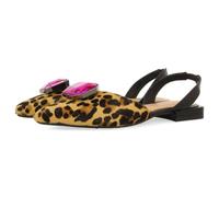 GIOSEPPO Leopard Hughes Fur Mules, Leopard, 7 UK
