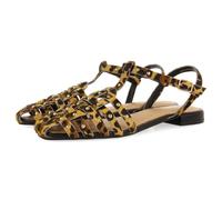 GIOSEPPO Leopard Leather CRANGREJERAS Hatfield Sandals, Leopard, 5 UK