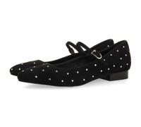 GIOSEPPO Manheim Leather Mary Jane Ballerinas, Black/White, 4 UK