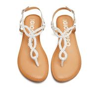 GIOSEPPO Merignas Women's White Braided Strap Sandals, white, 6 UK