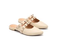 GIOSEPPO Mules Leather TACHAS AHNAPEE, Ivory White, 5 UK