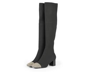 GIOSEPPO POPRAD HIGH ELASTIC HEEL BOOTS, gold, 8 UK