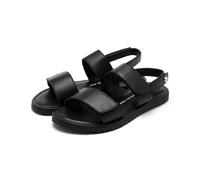 GIOSEPPO Rehoboth Leather Sandals, Black/White, 10.5 UK Child