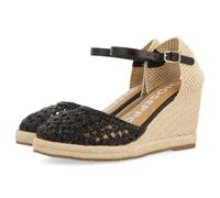 GIOSEPPO SERIGNAN, Women's Wedge Sandals, Black, 38 EU, Black/White, 6 UK