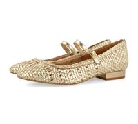 GIOSEPPO SKALICA Leather Braided Mary Jane Ballerinas, Platinum, 7 UK