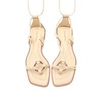 GIOSEPPO SPRAGUE, Women's Flat Sandals, Off-White, 41 EU, ivory white, 8.5 UK