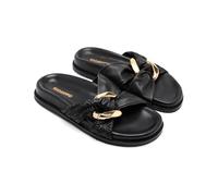 GIOSEPPO TISBURY, Women's Flat Sandals, Black, 40 EU, Black/White, 8 UK