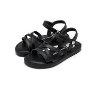 GIOSEPPO Tolland Girls Flat Sandals, Black/White, 12.5 UK Child