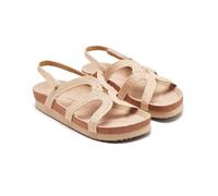 GIOSEPPO TOPSFIELD Raffia Sandals, Natural, 4 UK
