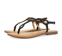 GIOSEPPO White Braided Strappy Sandals for Women Merignas, Black/White, 5 UK