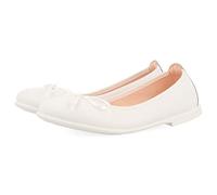 GIOSEPPO White Leather Ballet for Aracas Girl, White, 4 UK