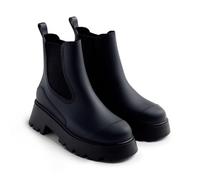 GIOSEPPO Women's Belding Rain Boot, Black/White, 8 UK