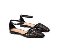 GIOSEPPO Women's Bingham Mary Jane Flat, Black/White, 5 UK