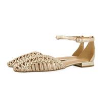 GIOSEPPO Womens Bingham Mary Jane Flat, Platinum, 6 UK