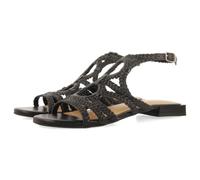 GIOSEPPO Women's Birch Flat Sandal, Black/White, 7.5 UK