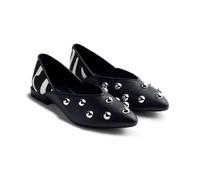 GIOSEPPO Women's Braham Mary Jane Flat, Black/White, 6 UK