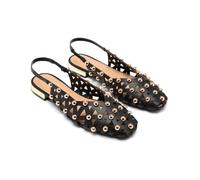 GIOSEPPO Women's Calamus Mary Jane Flat, Black/White, 8.5 UK