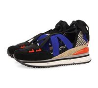 GIOSEPPO Sneakers Beige Espadrille with wedge for Women coinches, Black/White, 5 UK