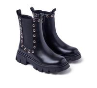GIOSEPPO Women's Denham Oxford Boot, Black/White, 7 UK
