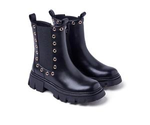 GIOSEPPO Women's Denham Oxford Boot, Black/White, 7 UK