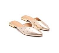 GIOSEPPO Women's Lanark Mary Jane Flat, Platinum, 8.5 UK