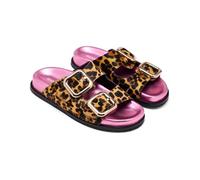 GIOSEPPO Mifflin Leopard Leather Sandals, leopard, 6 UK
