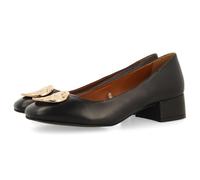 GIOSEPPO Women's Nordrup Platform, Black/White, 7.5 UK