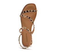 GIOSEPPO Women's Ogema Flat Sandal, Leopard, 3.5 UK