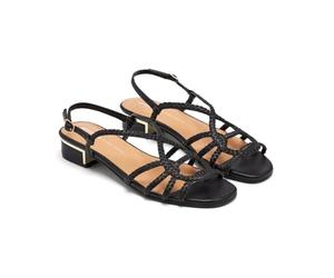 GIOSEPPO Women's Pownal Sandal, Black/White, 4.5 UK
