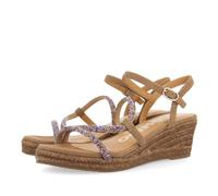 GIOSEPPO Women's tresco Espadrille Wedge Sandal, Taupe, 3.5 UK