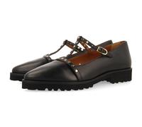 GIOSEPPO Women's Wayland Mary Jane Flat, Black/White, 3.5 UK