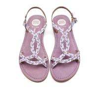 GIOSEPPO Sandals Leather, Strass And Raffia Wenham, lilac, 33 EU