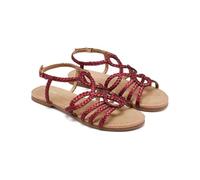 GIOSEPPO Yakima Braided Leather Sandals, burgundy, 6 UK