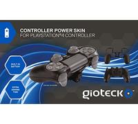 Gioteck Black Controller Power Skin (Built-in Battery) (PS4)
