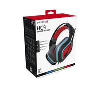 Gioteck HC9 Wired Stereo Over-Ear Headset for PS5/PS4, Xbox Series X, Switch, PC - Red & Blue - Extreme Comfort - Immersive Sound