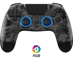 Gioteck VX-4 Plus Wireless RGB Controller for PS4/PC 3.5mm Audio Port Dark Camo